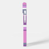 Lila strepen Case-Mate iPhone case (Achterkant / Links)