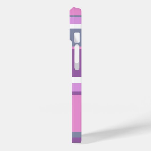 Lila strepen Case-Mate iPhone case (Achterkant / Links)