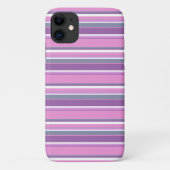 Lila strepen Case-Mate iPhone case (Achterkant)