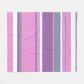 Lila strepen fleece deken (Voorkant (Horizontaal))