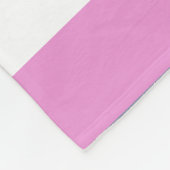 Lila strepen fleece deken (Hoek)