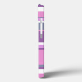 Lila strepen Hoesje-Mate iPhone draagtas Case-Mate iPhone Case (Achterkant / Links)