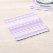 Lila strepen kartonnen onderzetters (Schuin)