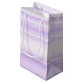 Lila strepen klein cadeauzakje (Voorkant Gekanteld)