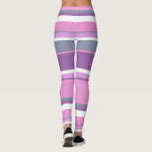Lila strepen leggings (Achterkant)