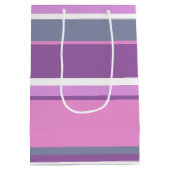 Lila strepen medium cadeauzakje (Achterkant)