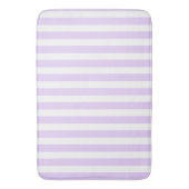 Lila strepen met paars en wit snoep badmat (Voorkant Verticaal)
