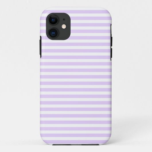 Lila strepen met paars en wit snoep Case-Mate iPhone case (Achterkant)
