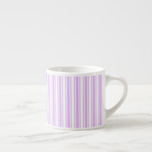 Lila strepen met paars en wit snoep espresso kop