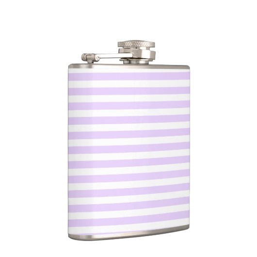 Lila strepen met paars en wit snoep heupfles (Rechts)