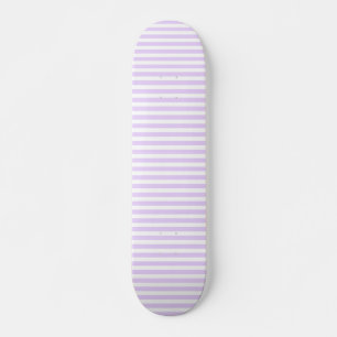 Lila strepen met paars en wit snoep persoonlijk skateboard