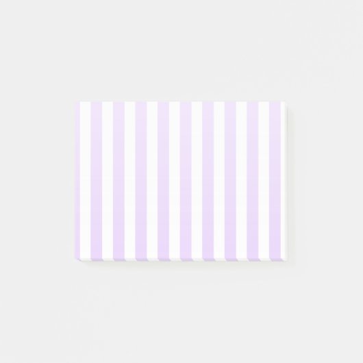 Lila strepen met paars en wit snoep post-it® notes (Voorkant)