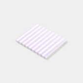 Lila strepen met paars en wit snoep post-it® notes (Schuin)