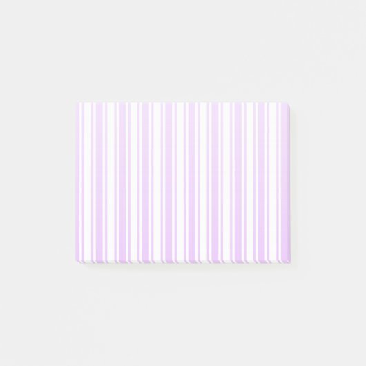 Lila strepen met paars en wit snoep post-it® notes (Voorkant)