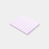 Lila strepen met paars en wit snoep post-it® notes (Schuin)
