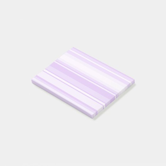 Lila strepen post-it® notes (Schuin)
