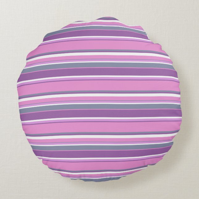 Lila strepen rond kussen (Achterkant)