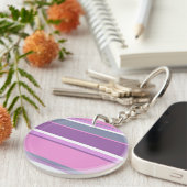 Lila strepen sleutelhanger (Voorkant Rechts)