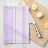 Lila strepen theedoek (Quarter Fold)