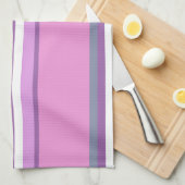 Lila strepen theedoek (Quarter Fold)