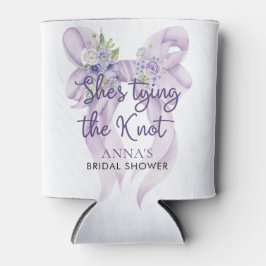 Lila strik Ze bindt het knoop Vrijgezellenfeest Blikjeskoeler