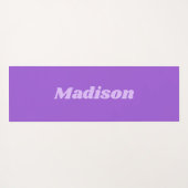 Lila stripes aangepast monogram yogamat (Achterkant (horizontaal))