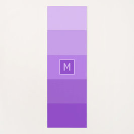 Lila stripes aangepast monogram yogamat