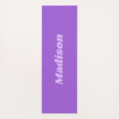 Lila stripes aangepast monogram yogamat (Achterkant)