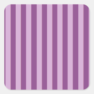 Lila Stripes Vierkante Sticker