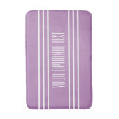 Lila strips Aangepaste tekstbadmatten Badmat (Voorkant Verticaal)