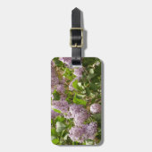 Lila Struik Beauful Paarse Spring Flowers Bagagelabel (Voorkant verticaal)