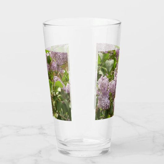 Lila Struik Beauful Paarse Spring Flowers Glas (Rechts)