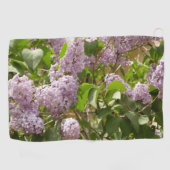 Lila Struik Beauful Paarse Spring Flowers Golfhanddoek (Horizontaal)