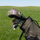 Lila Struik Beauful Paarse Spring Flowers Golfheadcover (Insitu)
