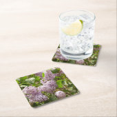 Lila Struik Beauful Paarse Spring Flowers Kartonnen Onderzetters (Insitu)