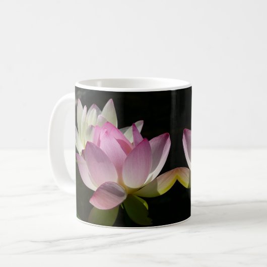 Lila Struik Beauful Paarse Spring Flowers Koffiemok (Voorkant links)