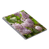Lila Struik Beauful Paarse Spring Flowers Notitieboek (Rechterzijde)