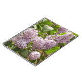 Lila Struik Beauful Paarse Spring Flowers Notitieboek (Linkerzijde)