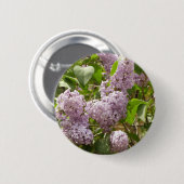 Lila Struik Beauful Paarse Spring Flowers Ronde Button 5,7 Cm (Voorkant /achterkant)