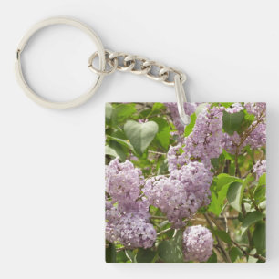 Lila Struik Beauful Paarse Spring Flowers Sleutelhanger