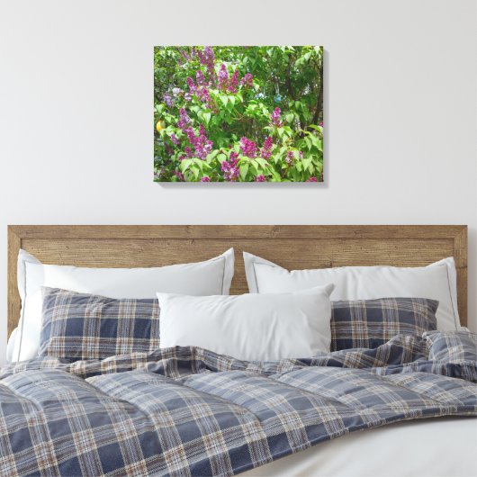 Lila Struik Canvas Afdruk (Insitu (Slaapkamer))