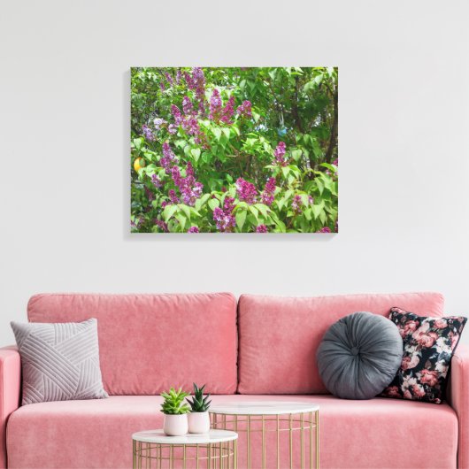 Lila Struik Canvas Afdruk (Insitu (Woonkamer))