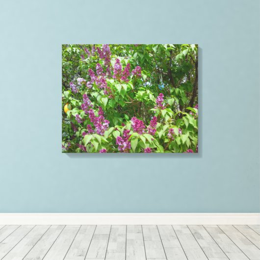 Lila Struik Canvas Afdruk (Insitu (Houten vloer))