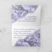 Lila Struik in Bloom- Moederdag- of elke gelegenhe Kaart (Binnen)