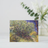 Lila Struik landschap Vincent van Gogh Briefkaart (Staand voorkant)