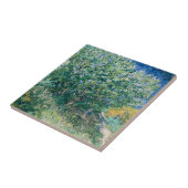 Lila Struik (Lilacs) van Vincent Van Gogh Tegeltje (Zijkant)