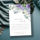 Lila succesrijke olievlek met eucalyptus informatiekaartje