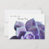 Lila Succulent Bedankt (Voorkant)