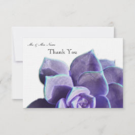 Lila Succulent Bedankt