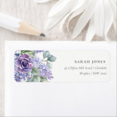 Lila Succulent Eucalyptus Botanical Bunch Adres Etiket (Insitu)